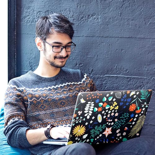 Image of Galaxsia Floral D38 Full Body Vinyl Laptop Skin /Sticker /Cover Upto 15.6 Inches Laptops Laminated-Removable-HD Quality Compatible for Hp-Dell-Sony-Lenovo-Asus etc.(15x10 Inches)