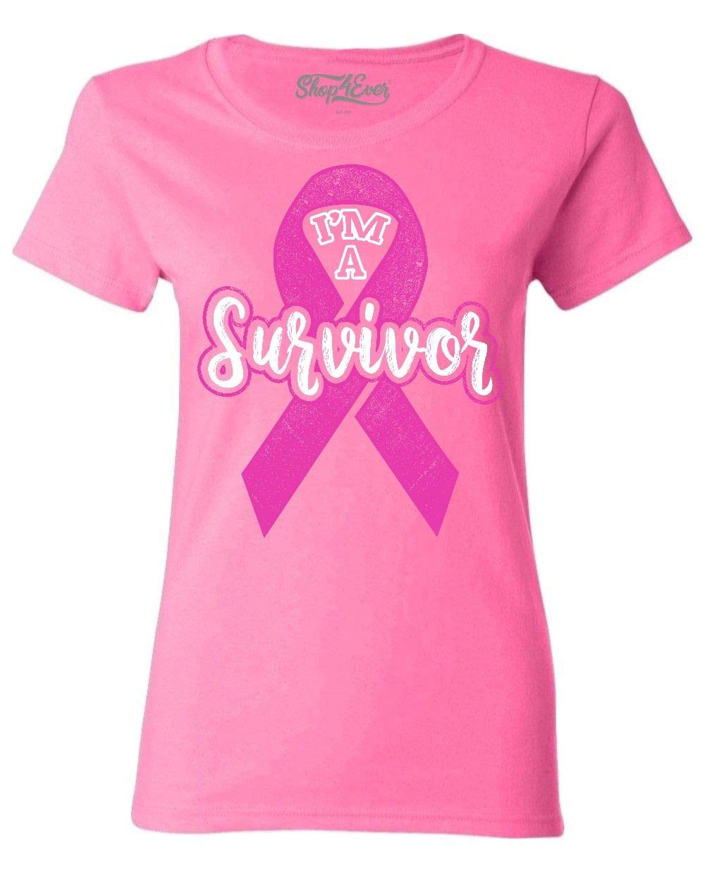 I Am A Survivor Breast Cancer Awareness Pink Ribbon October Womens T-Shirt #BC | UK