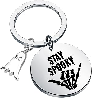 Stay Spooky Gift Spooky Season Gift Skeleton Hand Gift Creepy Ghost Keychain Halloween Spooky Gift For Best Friend BFF