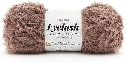 Miniatura 2 de Premier Yarns Hilo de pestañas, hecho de poliéster, hilo voluminoso para ganchillo y tejido, perfecto para juguetes y detalles decorativos, lima