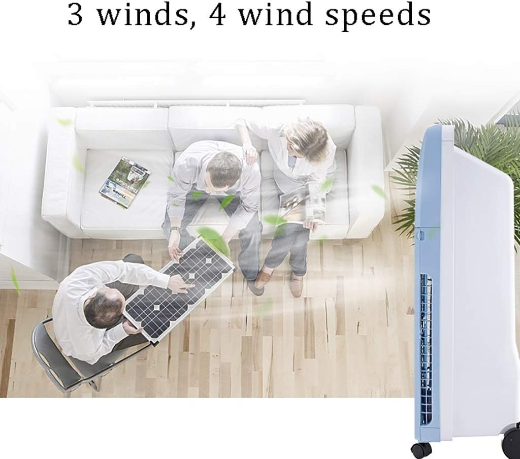 Advanced Mobile Cooling Fan Ultra Thin Double Side Entry Wind 4 Wind Speed 3 Wind Class 100W 8h Timing Large Water Tank Home Air Conditioner White