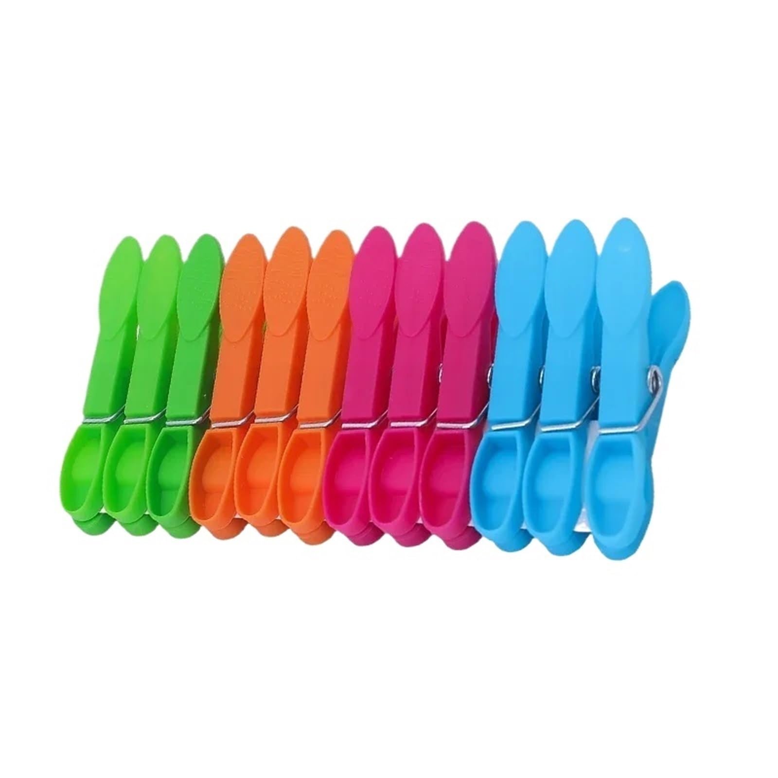 100/150/200Pcs Color Plastic Clothespins Clip Windproof Clamp Towel Sock Pins Hanger for Washing Line(7.3x1.05x3cm 100pcs)