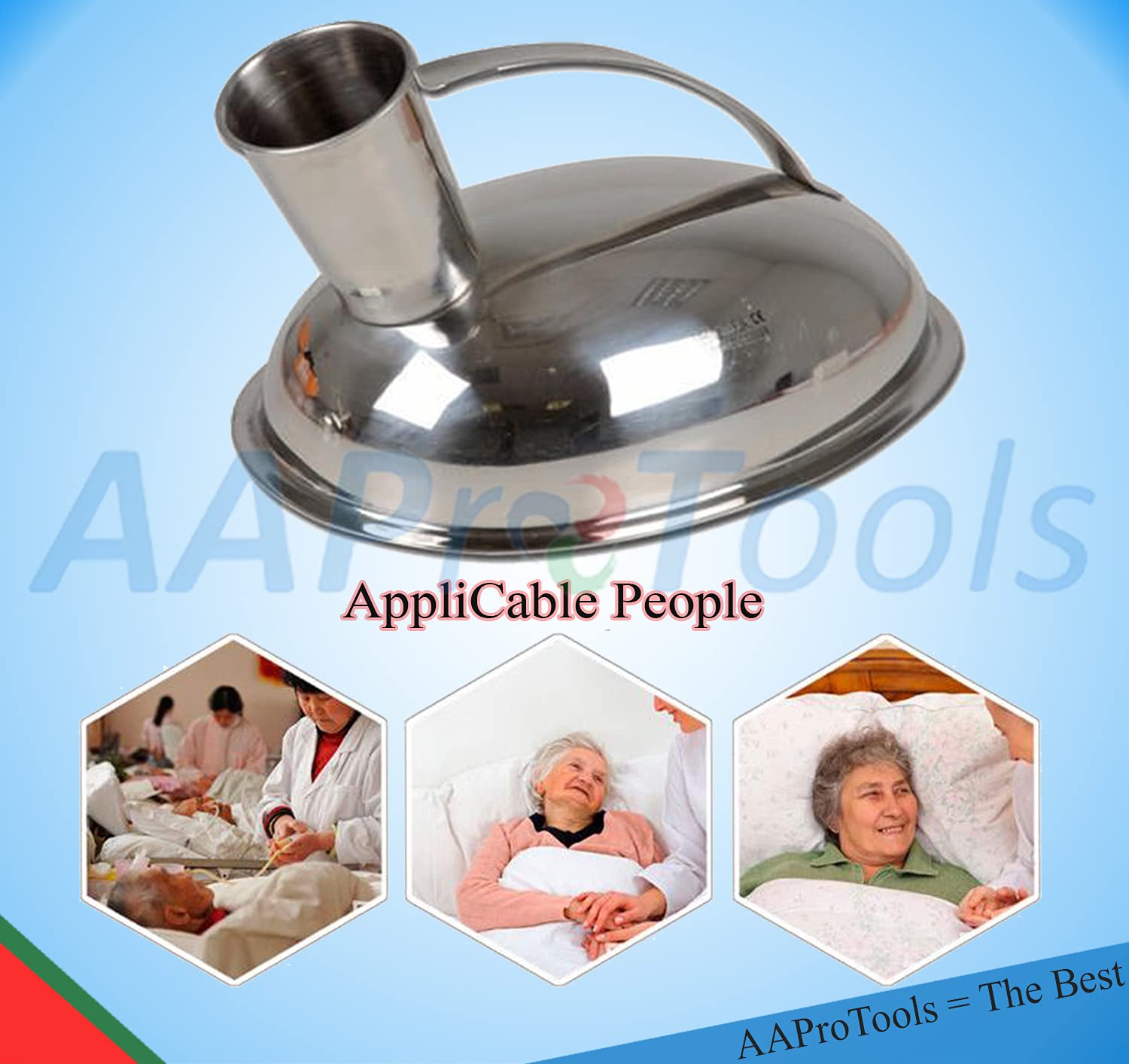 Urinal Stainless Steel Male Urinal Elderly Urinary Home Hospital Urinal Pot Chamber Pot