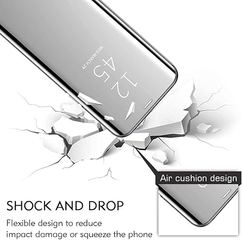 Miniatura 40 de Funda para Huawei P40 Pro +, con función atril, carcasa transparente transparente de PC/PU, funda protectora a prueba de golpes para Huawei P40 Pro