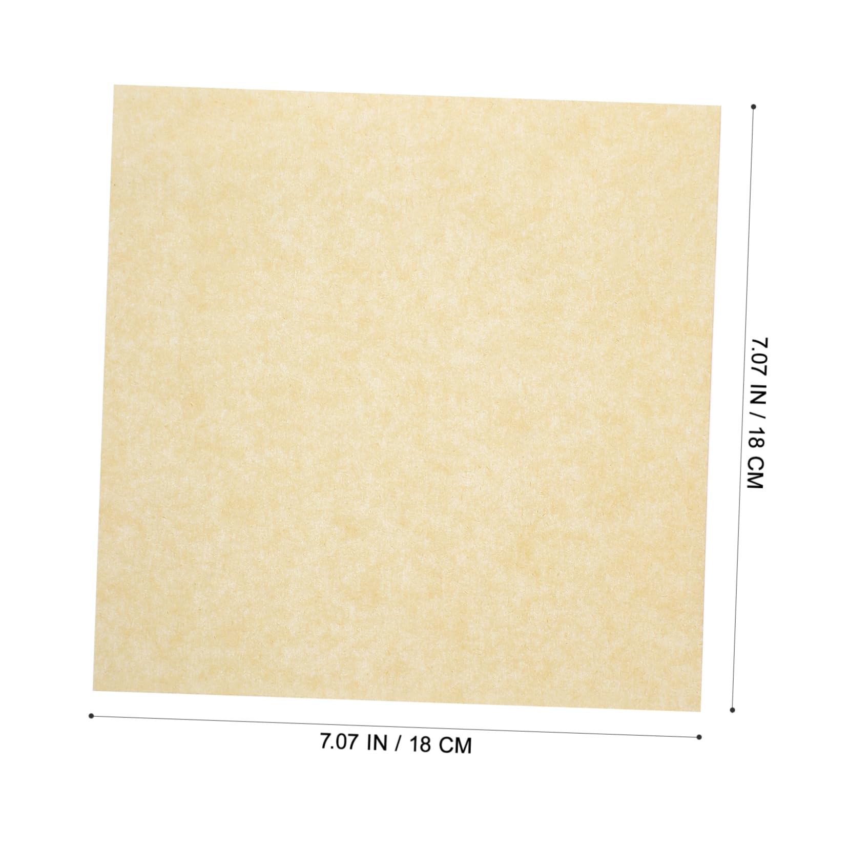 NOLITOY Papier Absorbant Antiadhésif 18x18 Cm en Papier Kraft Naturel Résistant à L'huile la Chaleur pour Friture et Pâtisserie, Usage Alimentaire, Lot de 500 Feuilles Cuisine
