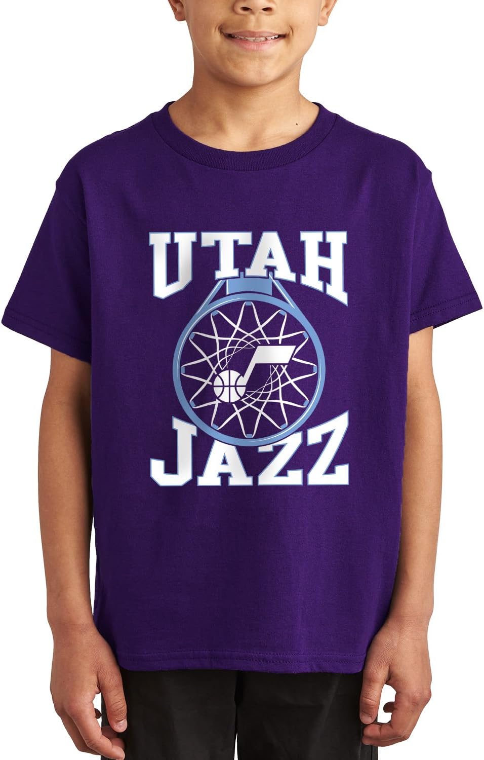 Junk Food NBA - Above The Rim - Officially Licensed Youth Short Sleeve Fan Tee for Boys and Girls