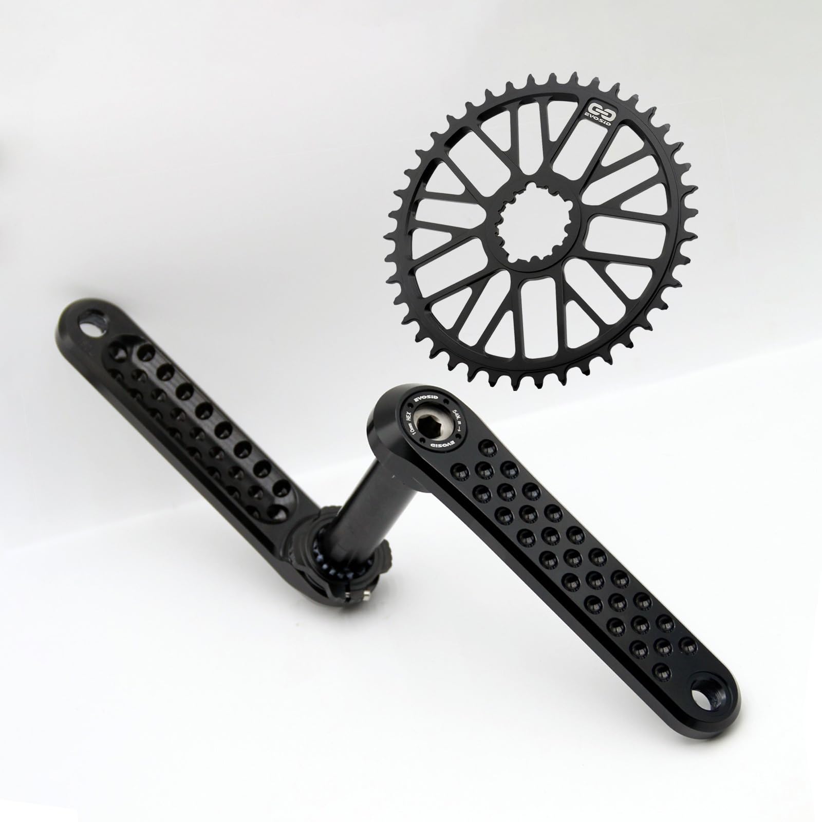 Guarnitura Bicicletta 160mm 165mm 170mm 175mm Lega di Alluminio Pedivelle 40T 42T 44T 46T 48T Una velocità Pignone