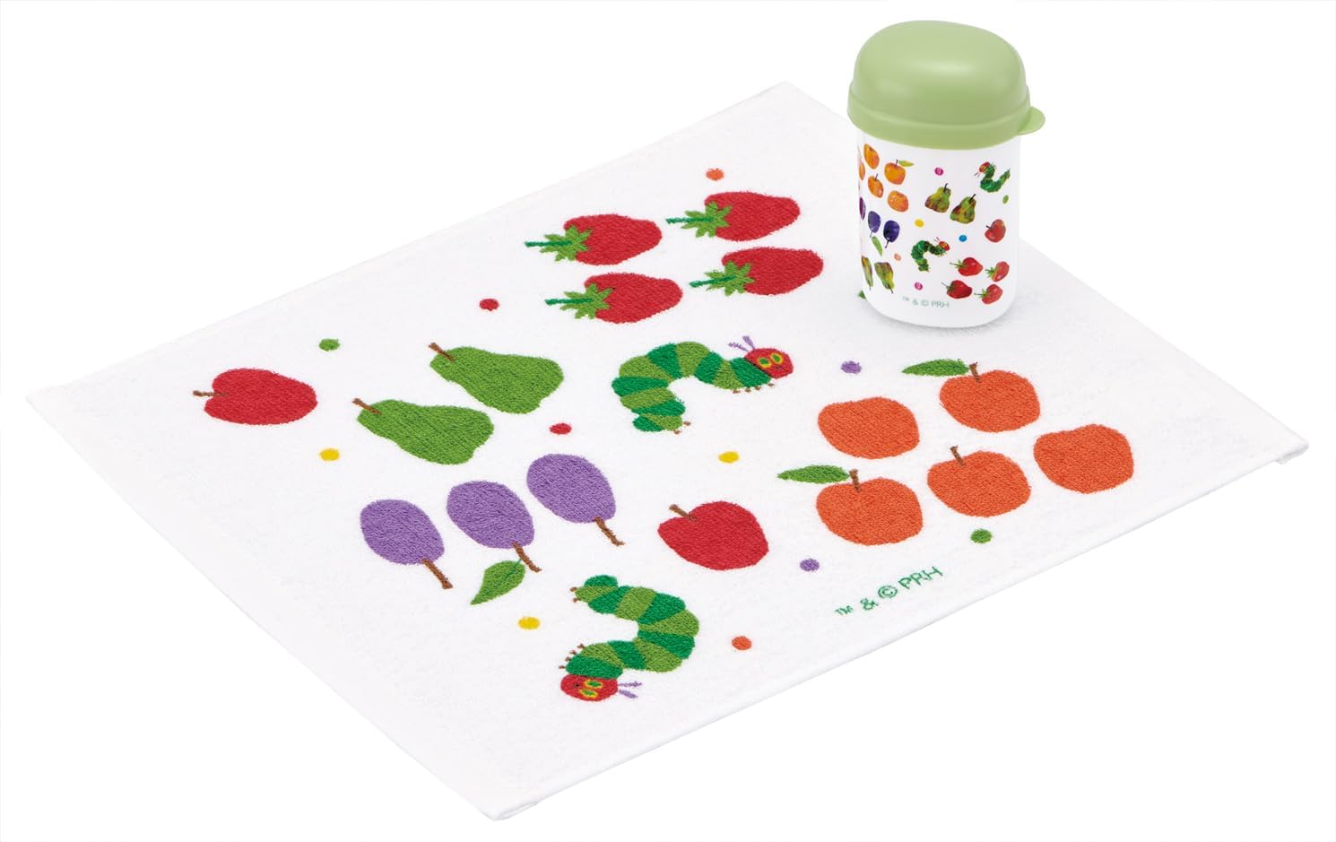 Skater OA4-A Hot Towel Set, Hot Towel with Case, Made in Japan, Fruit Pattern, For Boys and Girls