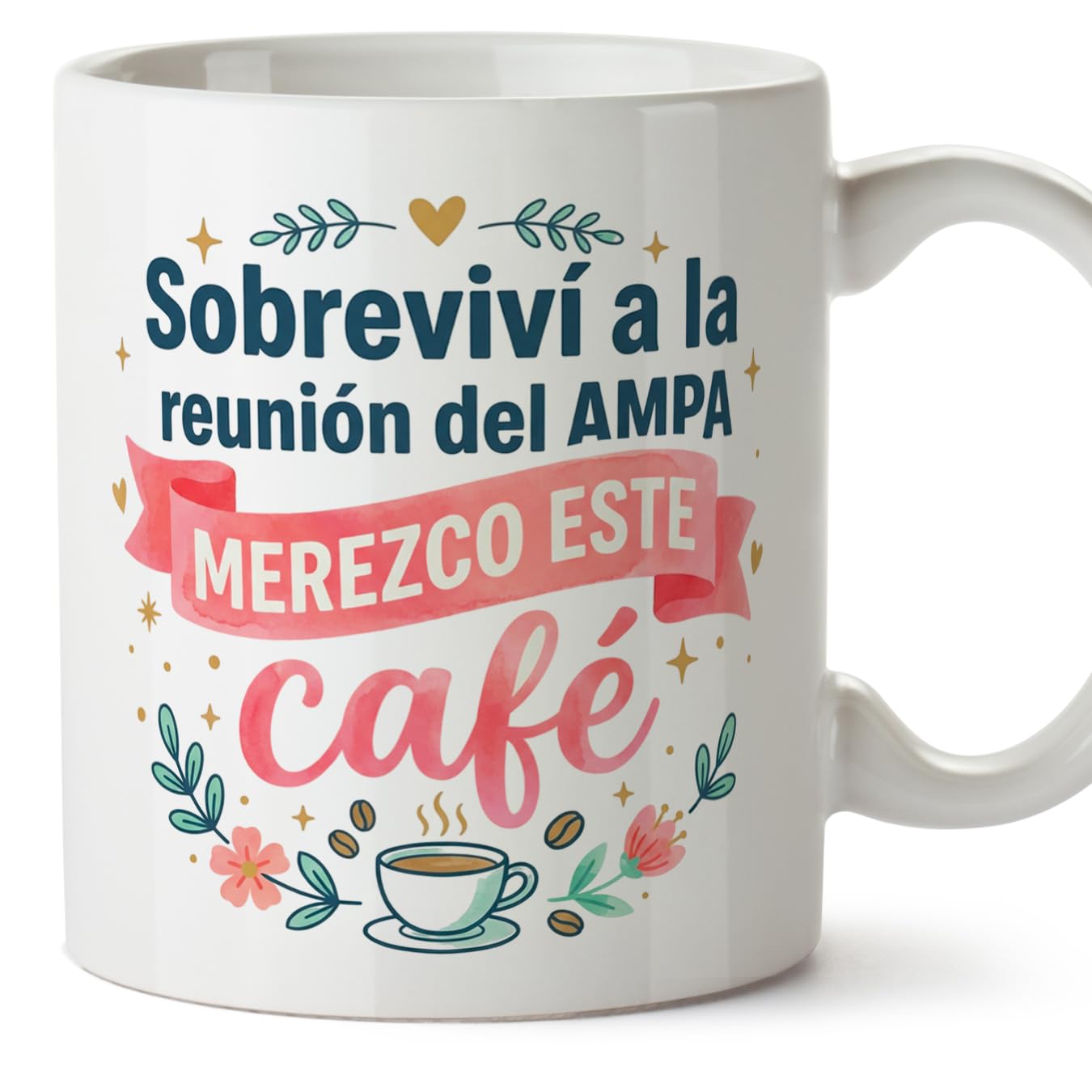 MUGFFINS Taza mamá con frase Para el mundo eres una madre pero para la familia eres el mundo en Español | regalo madre | 330 Ml 11 oz | Idea original para regalar | progenitores v1 — view 70