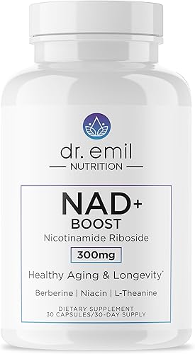 DR EMIL NUTRITION NAD+ Boost - Nicotinamide Riboside Supplement for Longevity, Healthy Aging & Cellular Regeneration - NAD Supplement with with