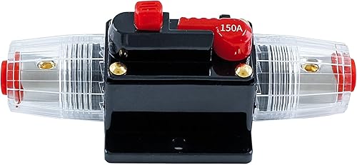 Miniatura 1 de Fusible auto del coche del disyuntor reiniciable 150A, fusible de reinicio manual para proteger el sistema de audio 12V-24V DC