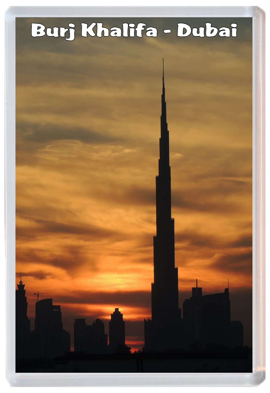 Baked Bean Store Burj Khalifa - Dubai - Uae/United Arab Emirates - Jumbo Fridge Magnet Souvenir Bbsm38