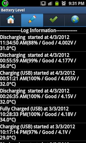 Sofodroid Battery Level