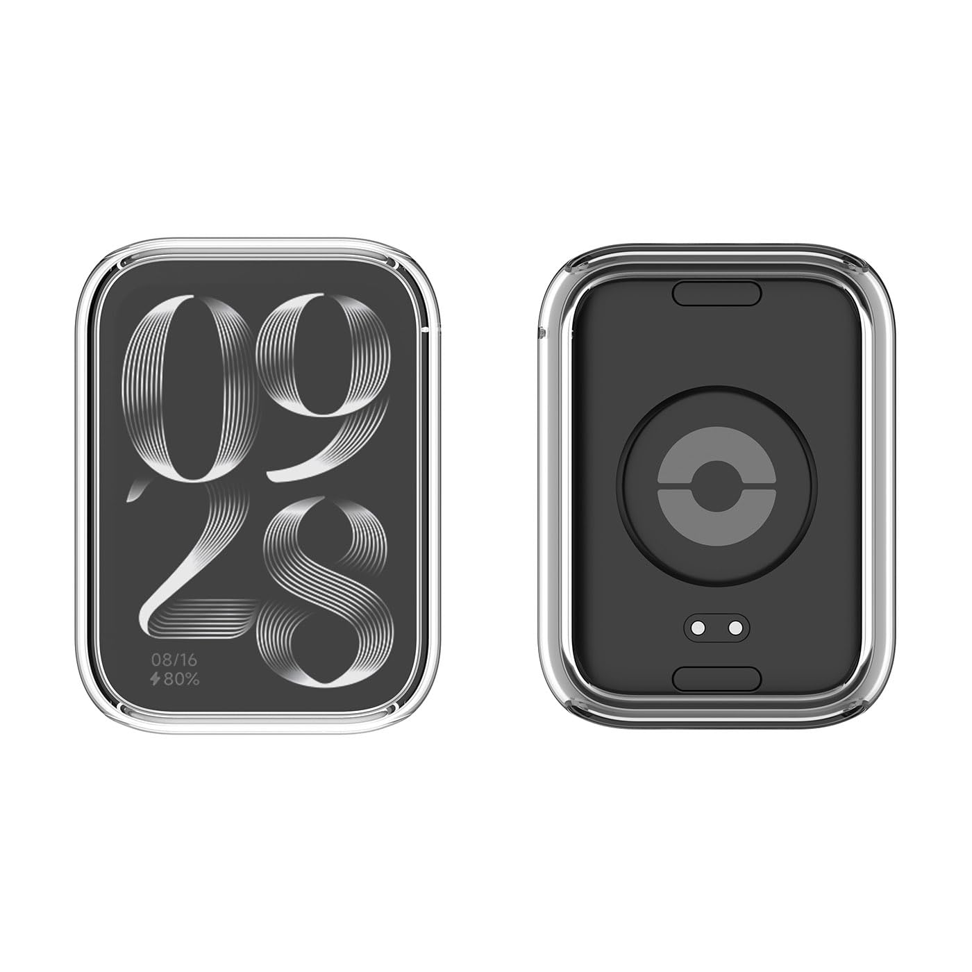 HOMTERN Custodia Protettiva Per Xiaomi Mi Band 8 Pro, Morbida TPU Trasparente, Copertura Completa Antigraffio E Antiurto (Confezione Da 3)