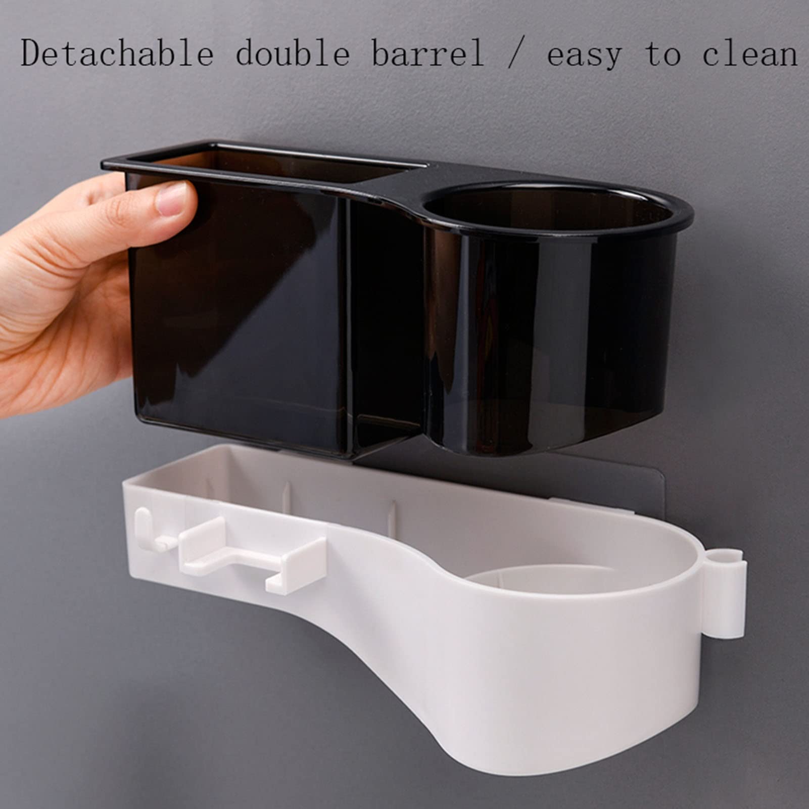 Soporte para secador de Pelo montado en la Pared, Organizador para secador de Pelo, Estante para secador de Pelo, Organizador de Herramientas para el Cuidado del Peinado del baño (