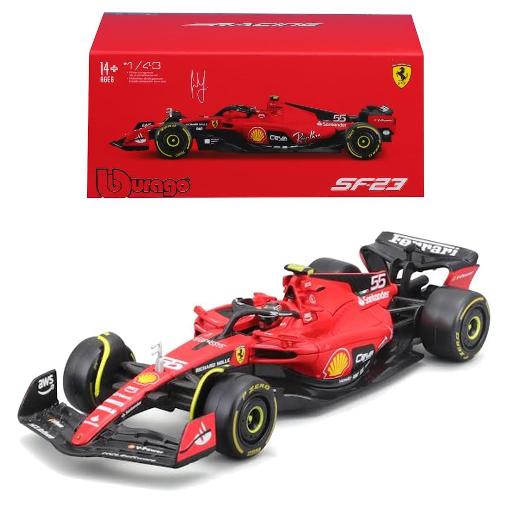 Bburago - 1/43 Scale Model Compatible with Ferrari SF23# 55 Compatible with Carlos Sainz Formula 1 2023 Miniature Model (Red) (B0CHK4F79C) Amazon Price History, Amazon Price Tracker