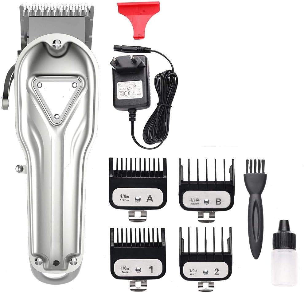Barber Powerful Electric Hair Clipper Blade Trimmer Professional Cutter Cutting Machine Haircut Adjustable Taper Lever
