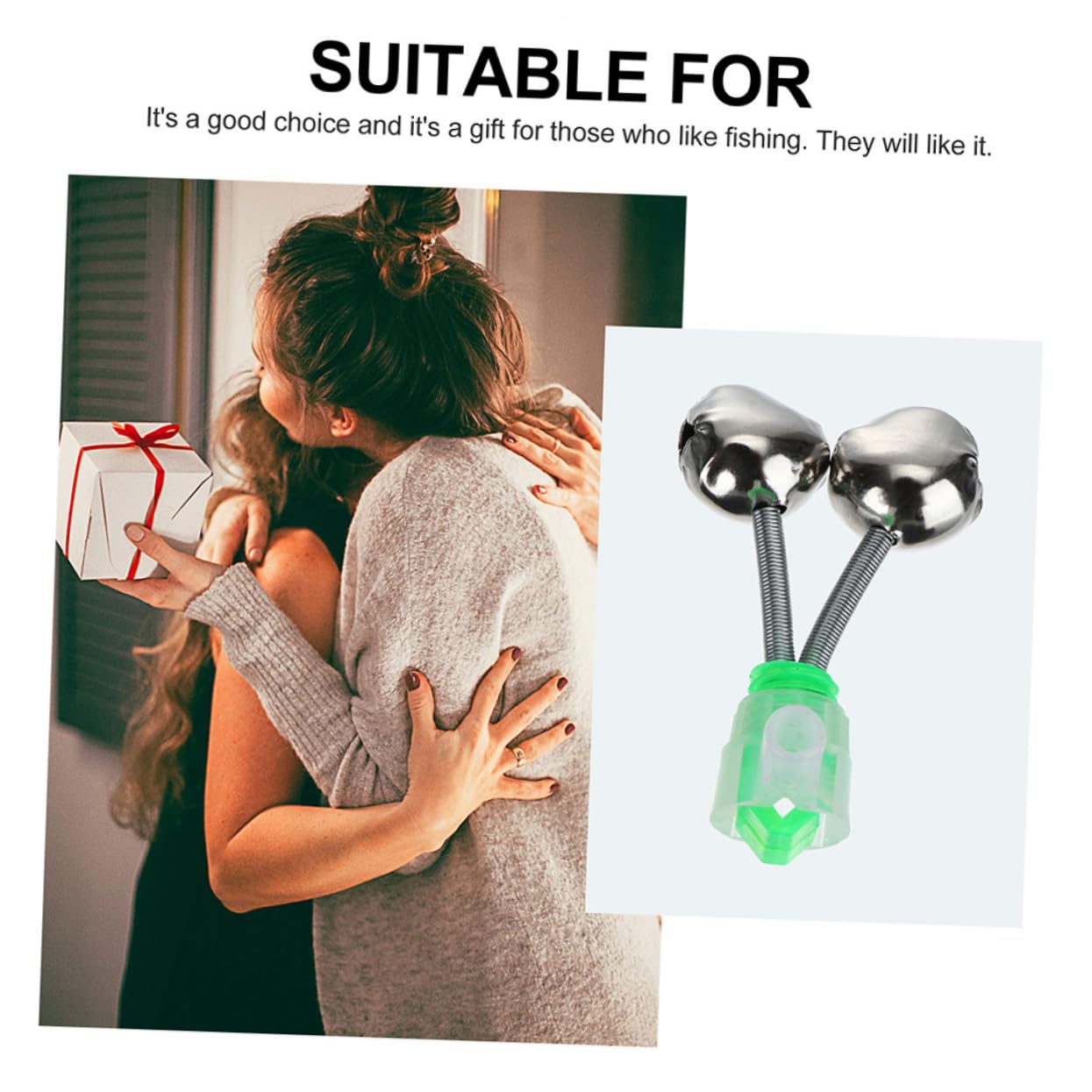 ARTSEWPLY 10pcs Fishing Rod Alarm Bells for Sound Lightweight Fishing Alert Bells for Easy Attachment for Enthusiasts