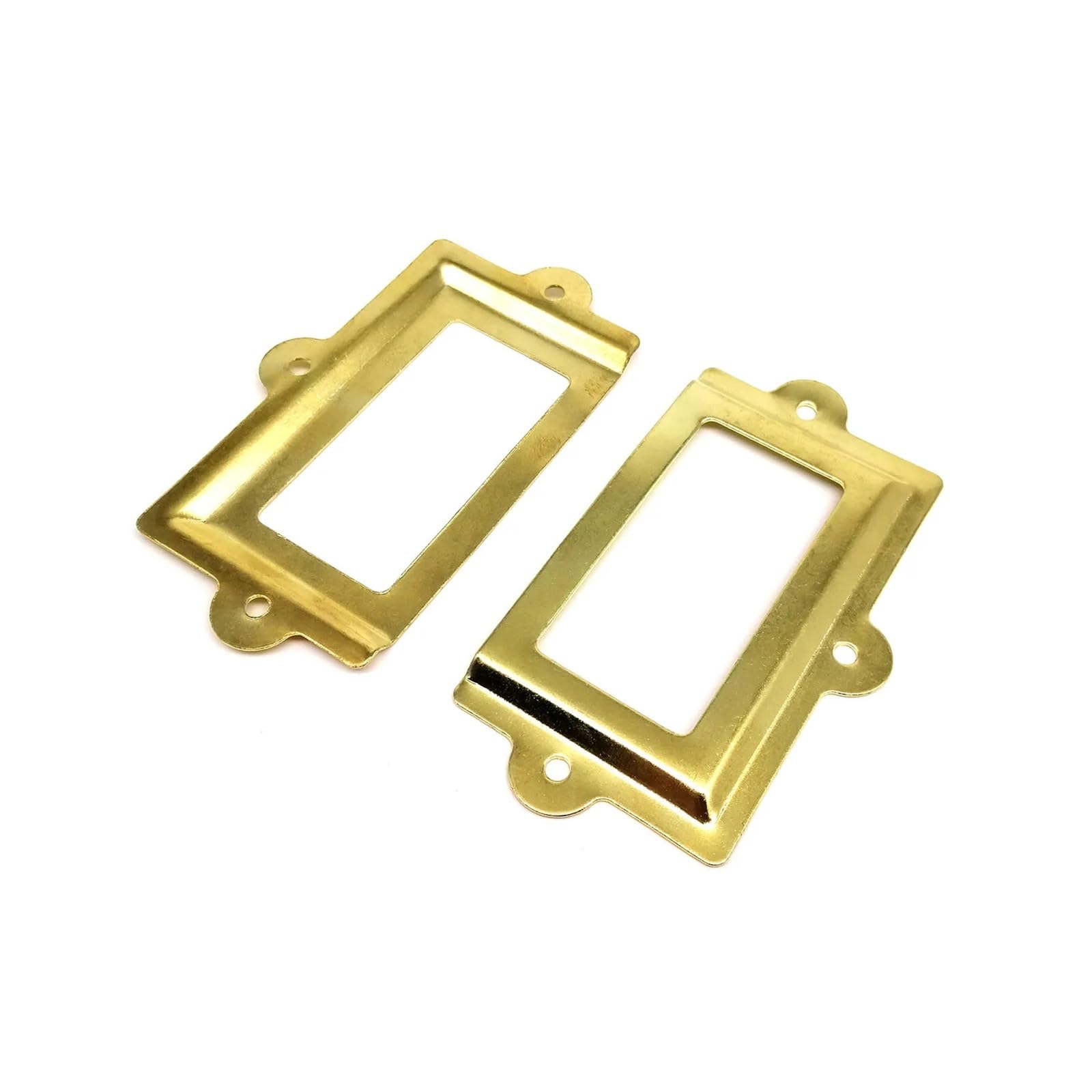 Cidegoo 30Pcs Iron Drawer Name Card Holder Label Pull Frame Handle for Jewelry Chest Cabinet