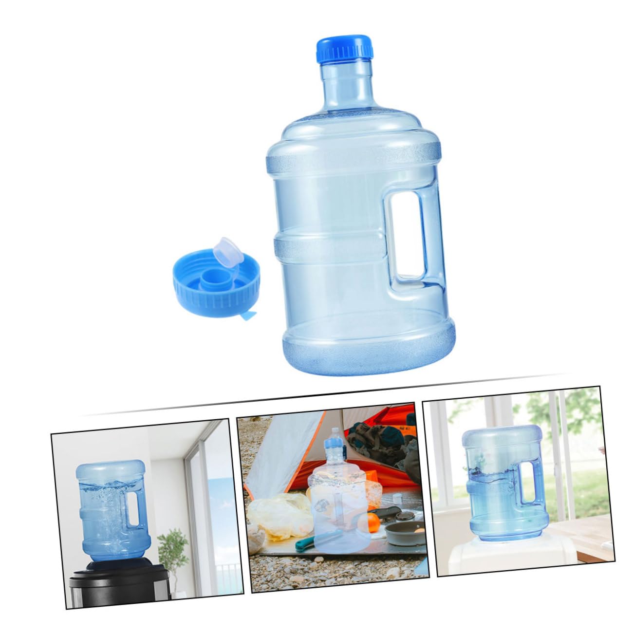 1 Set Pure Bucket Portable Water Tank Big Water Bottle Portable Water Bucket Camping Supply 3 Liters Water Jug Emergency Water Storage Water Storage Bucket Container PC Spare
