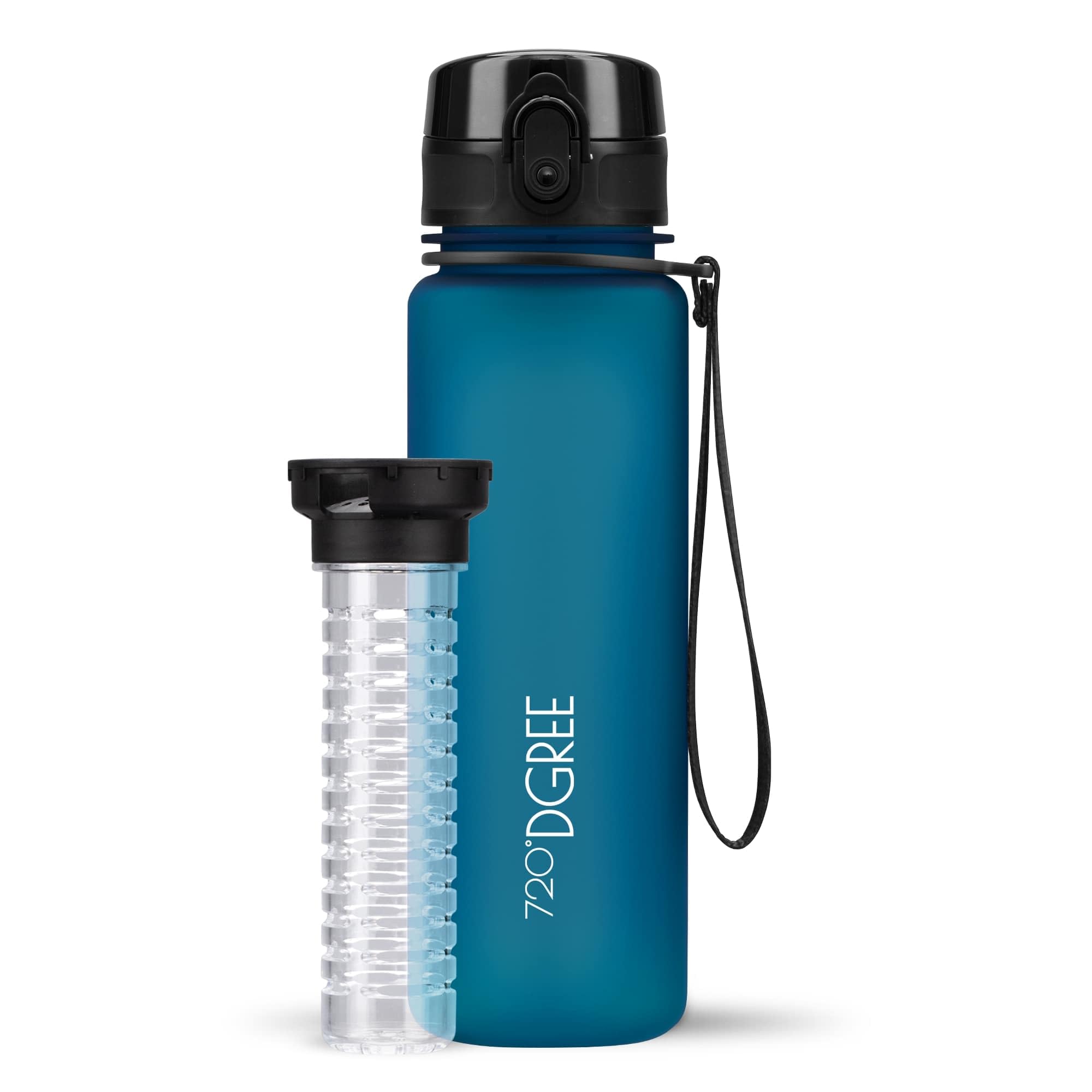 720°DGREE Kids, Sports Water Bottle “uberBottle“ - 500 ml softTouch +Fruit-Infuser - BPA-Free Tritan, Leakproof, Reusable Drinking Bottle - Waterbottle for Children, School, Gym, Fitness, Running — image 1