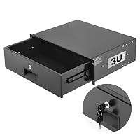 VEVOR Cassetto per Montaggio su Rack 3U, Capacità di Carico di 22,68 kg