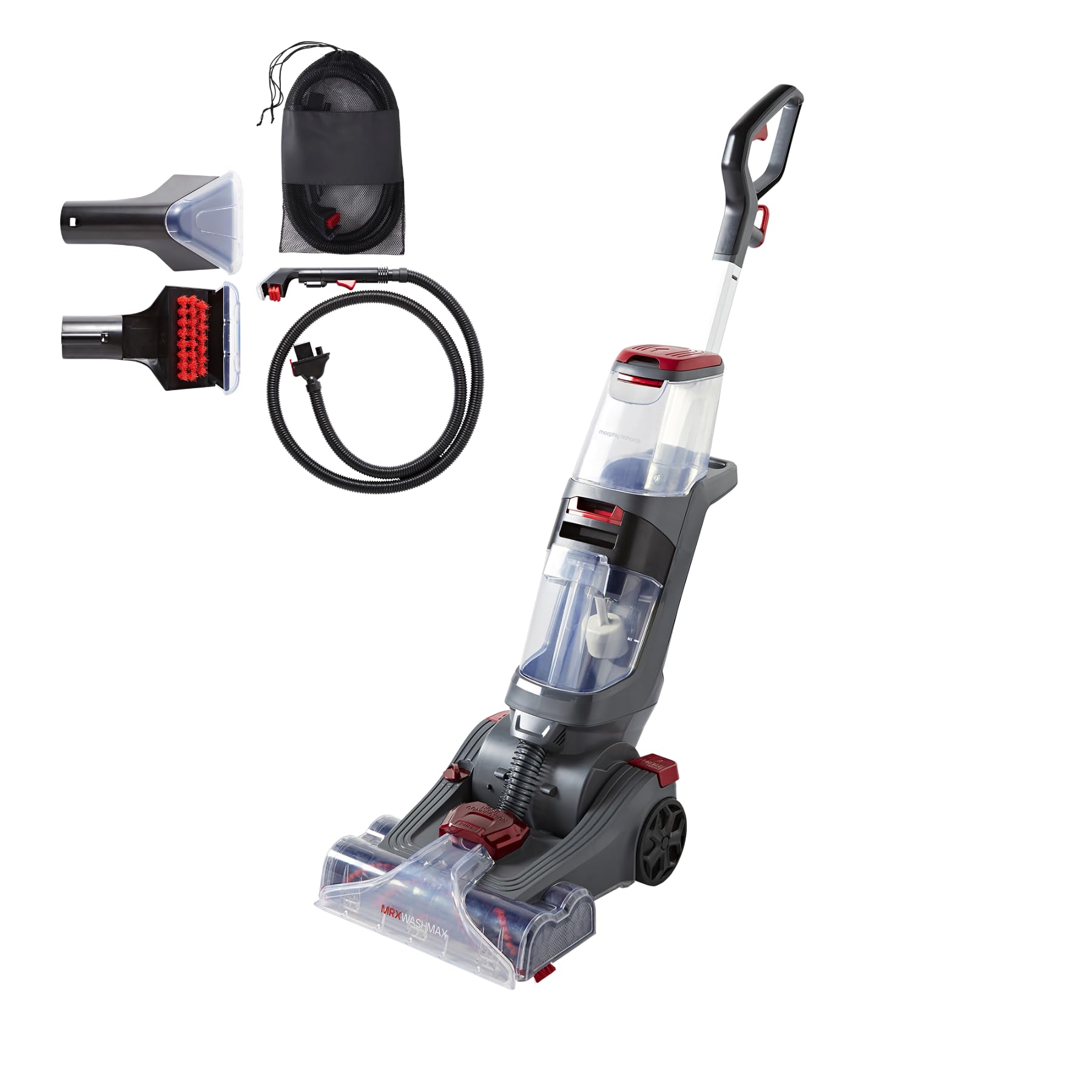 Morphy Richards Unisex Grey Mrxwashmax Dualclean Carpet Cleaner / Carpet Washer In Large