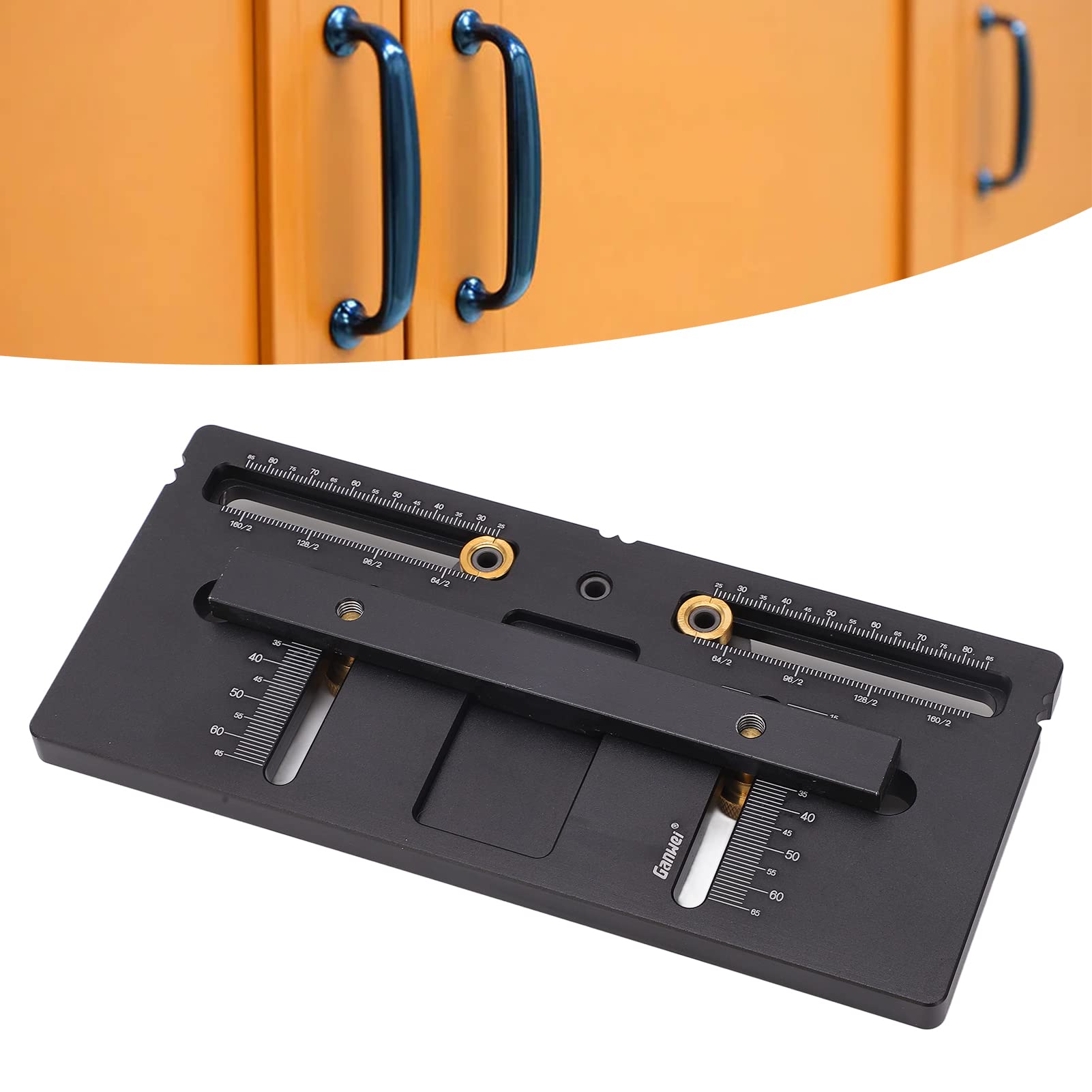 ViaGasaFamido Dima Hardware per Dima per Armadietti, Localizzatore di Punzoni Guida per Trapano Strumento per Tasselli per Perforazione del Legno per L'installazione di Maniglie, Manopole