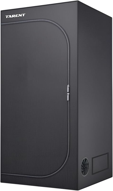 Tarent 80x80x180 cm Grow Tent Vízálló Tálcával Hidroponika Növénytermesztéshez