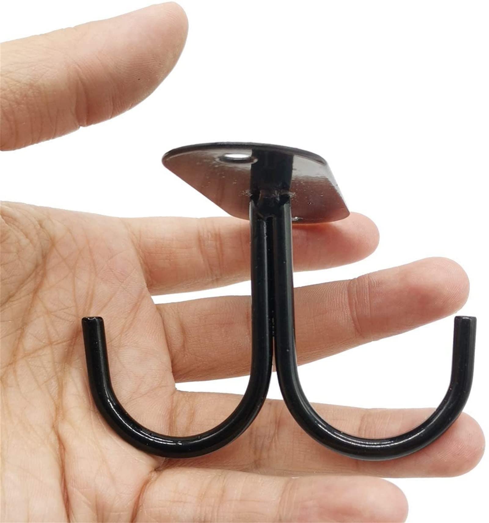 Meiiron 1Pc Black Metal Mugs Hooks Sets Under Cabinet, Coffee Cups Holder, Mugs Drying Racks, Bar Kitchen Utensils Hanger,Home Decor (Color : )
