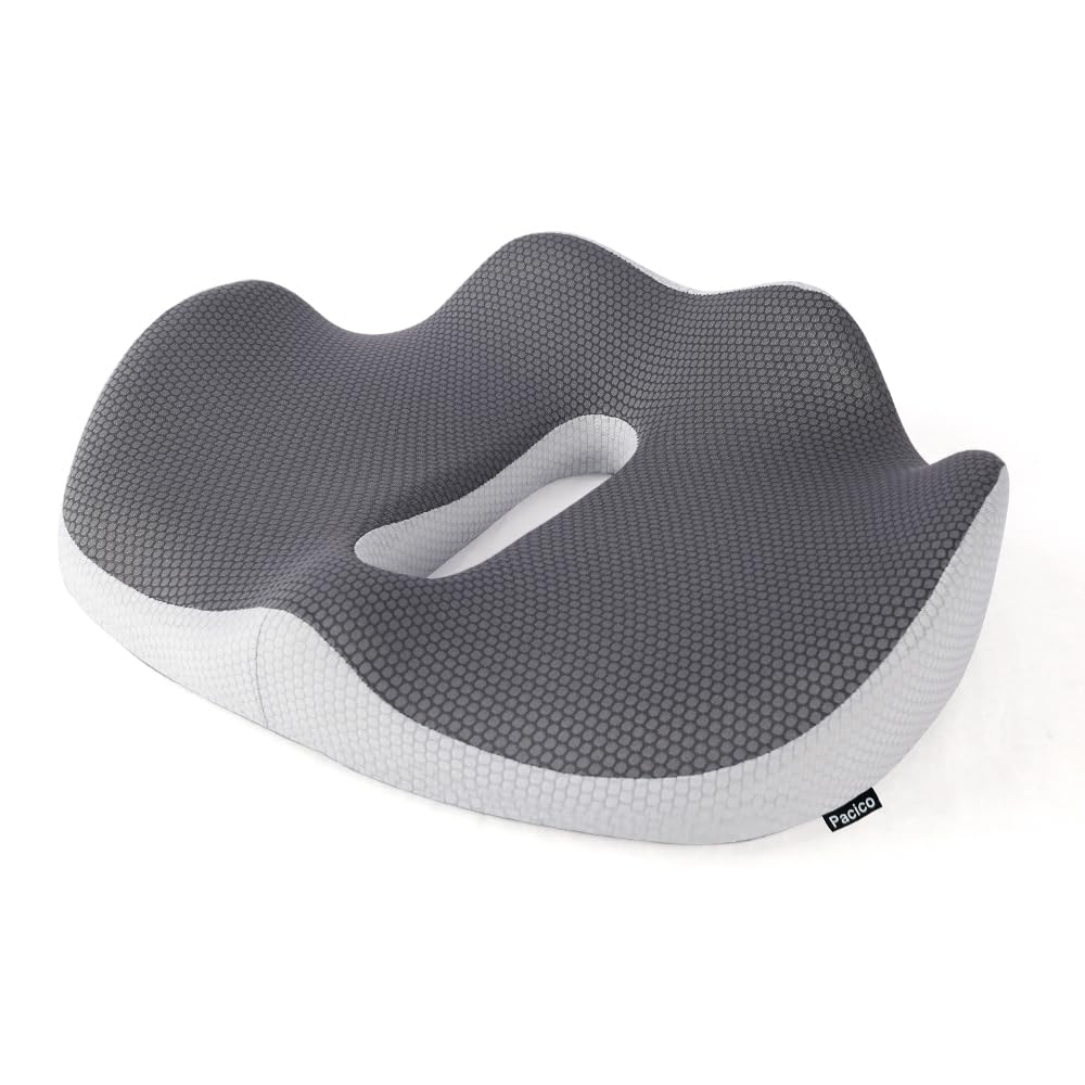 Coussin de siège mousse à mémoire de forme idéal pour chaise de maison, avion et bureau