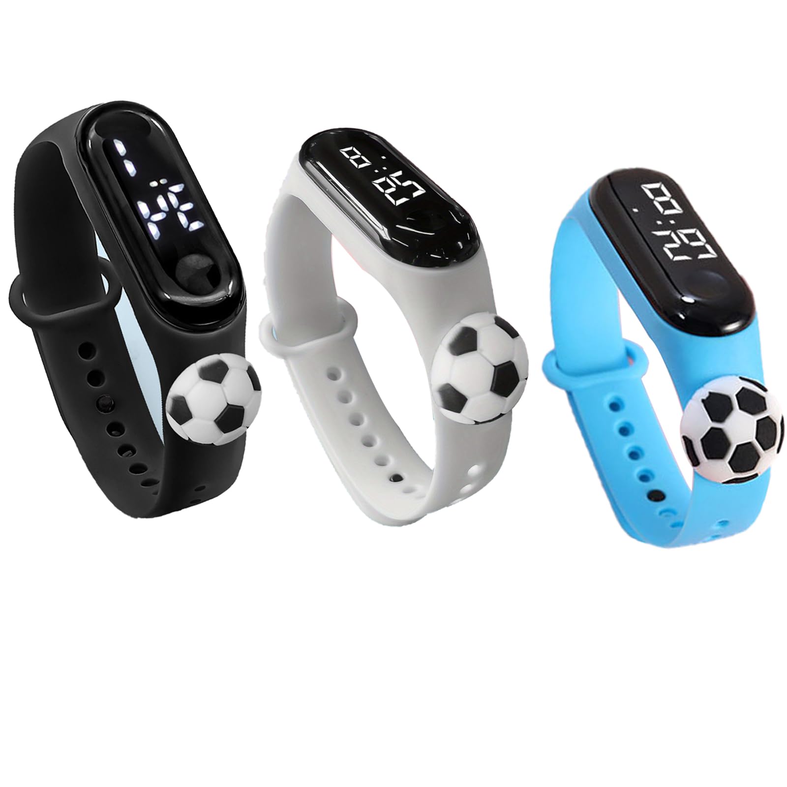 3 Pack Kids Watchs for Boys Cute Cartoon Wrist Watch Gift Fun Lights Digital Sport Boy Watch Outdoor Boys Watch Ideal Gift for Toddlers Children