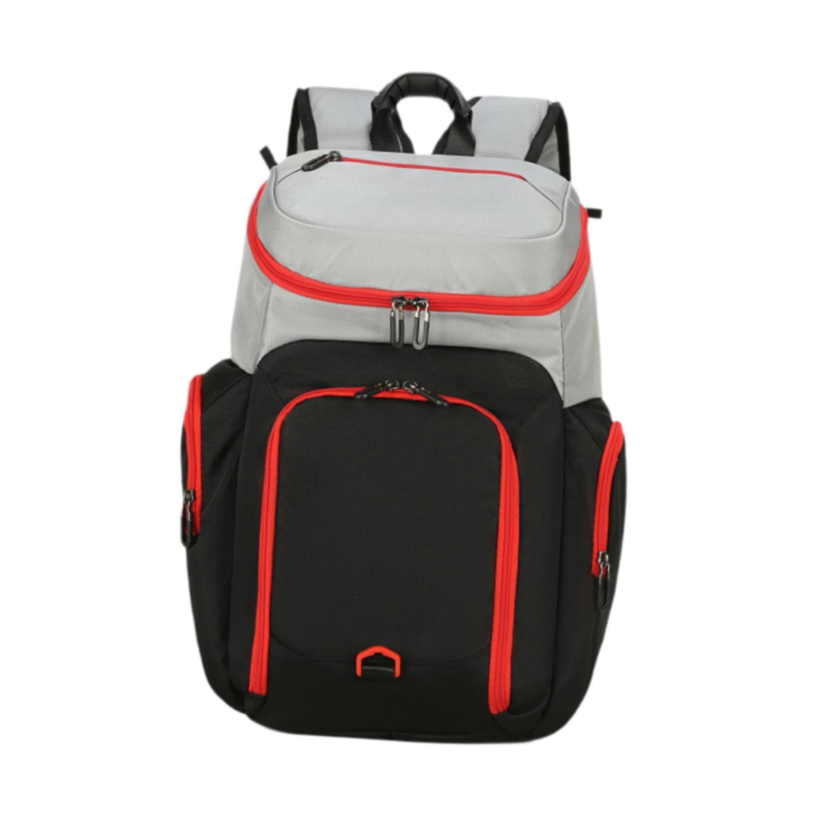 JAZZY PEARLS® Basketball Backpack Rucksack Hiking Bag Soccer Bag for Soccer Gym Volleyball Grey and Black-Sporting Goods-Team Sports-Baseball & Softball-Clothing, Shoes & Accessories-Equipment Bags-image-37