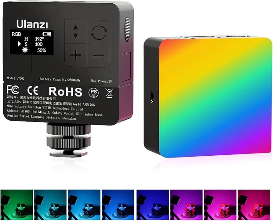 Ulanzi RGB LEDライト & 専用ソフトボックス Ulanzi RGB LEDライト & 専用ソフトボックス Ulanzi RGB LED