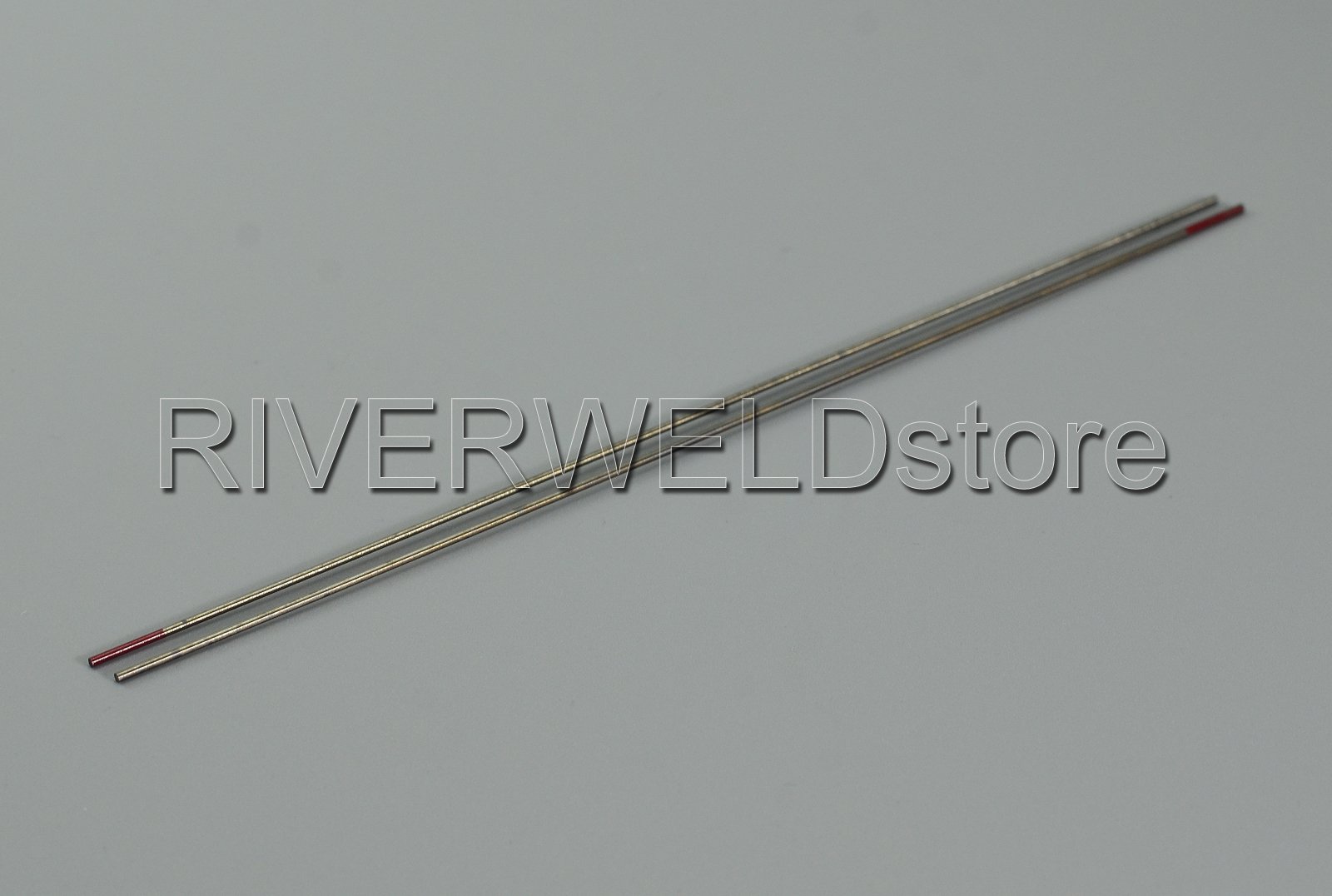 RIVERWELD Electrodo de tungsteno para soldadura TIG rojo WT20 toriado al 2 por ciento, 1,0 mm x 150 mm, paquete de 10