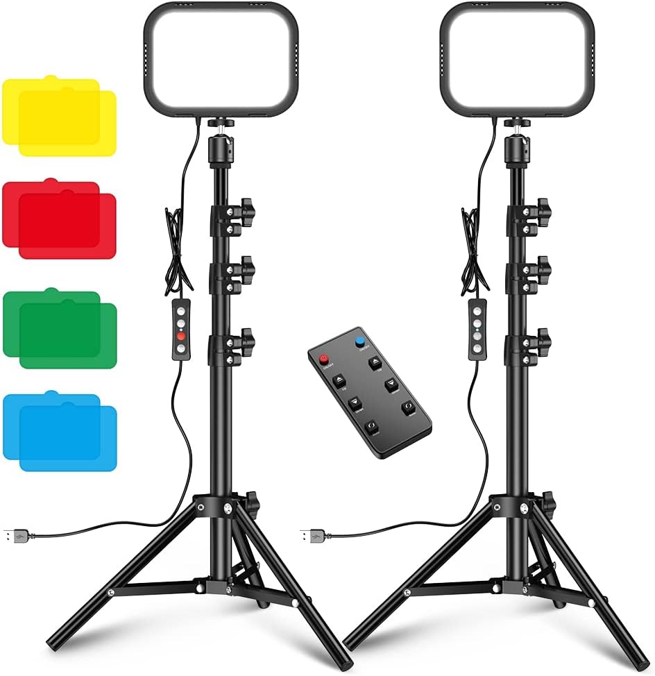 Lampe Vidéo LED Andoer W140 RGB - Rechargeable - CRI95+ - 2500K-9000K - 20 Effets Lumineux - Pour Photo/vidéo