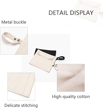 Makeup Brush Roll Up Bag Simple and Foldable Makeup brush Bag Organizer Cotton Material Travel Portable and Lightweight (Black)