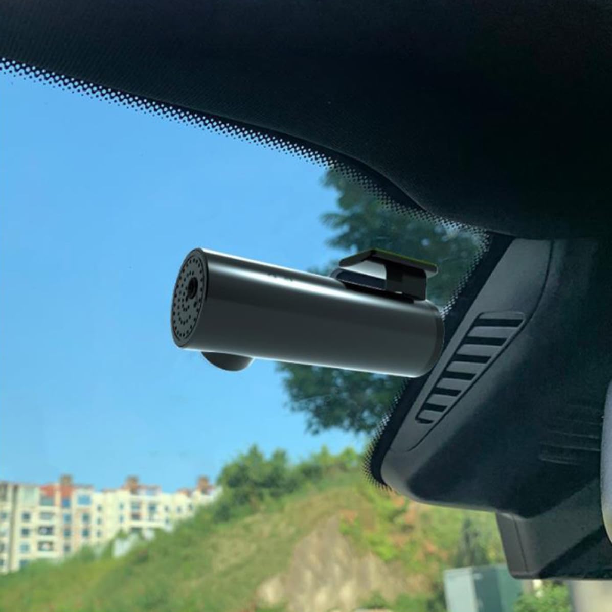 SEWACC Cámara Dvr para Coche Mini Inalámbrica 1080p Monitor de Aparcamiento y Lente de Vidrio 6 Capas para Grabación de Conducción Segura