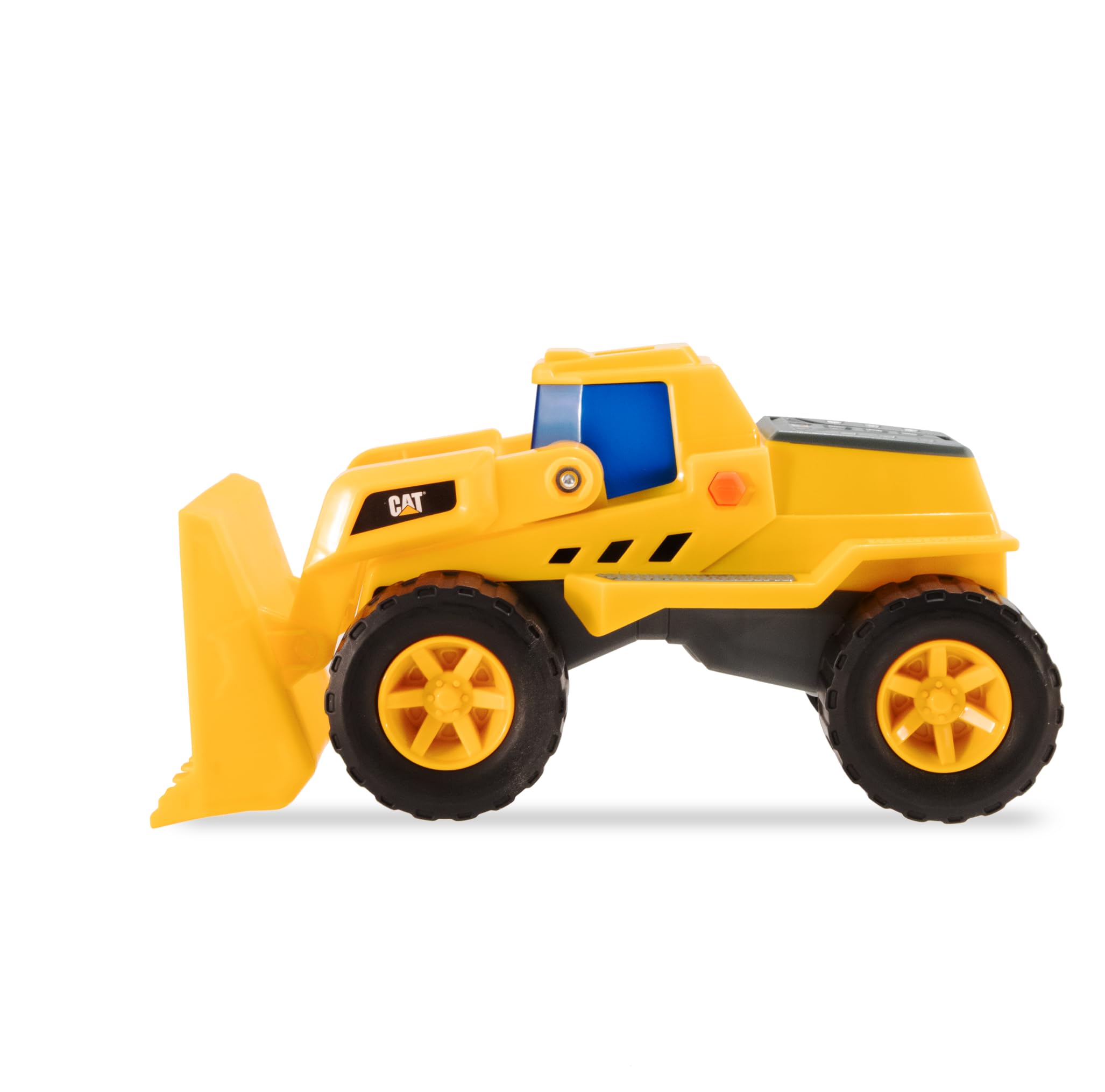 CAT Construction Toys, Future Force Front Loader Toy, With Lights And Sounds, Ages 3+ Yellow - Electro-Power Sounds, Next-Gen Glow Effects, Articulated Features - Indoor/Outdoor Play!