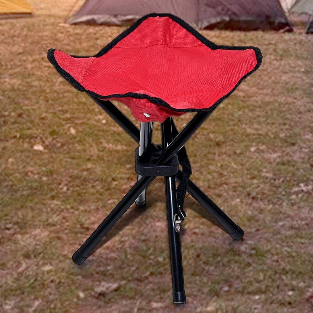 VishAl smart MAll Cloth Folding Camping Chair Portable Compact for Outdoor Travel Beach Picnic Hiking Backpacking Stool (4 Leg) 2