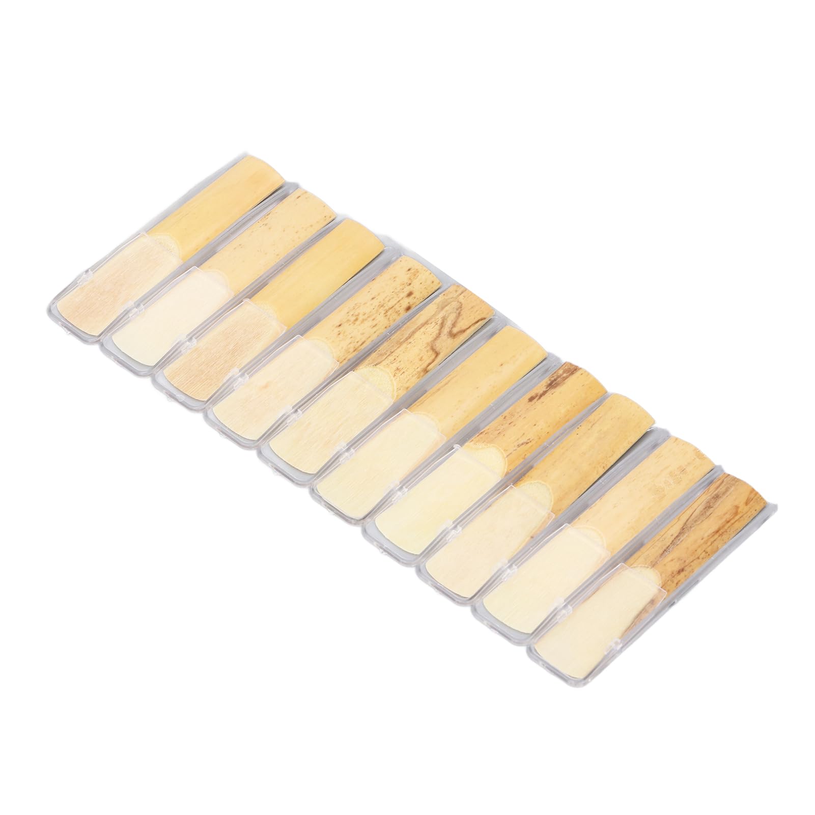 Bb Tenor Saxophone Reeds, Sax Reeds Replacement Unfiled Design 10PCS 2.5 Strength Stable Vibration for Concerts
