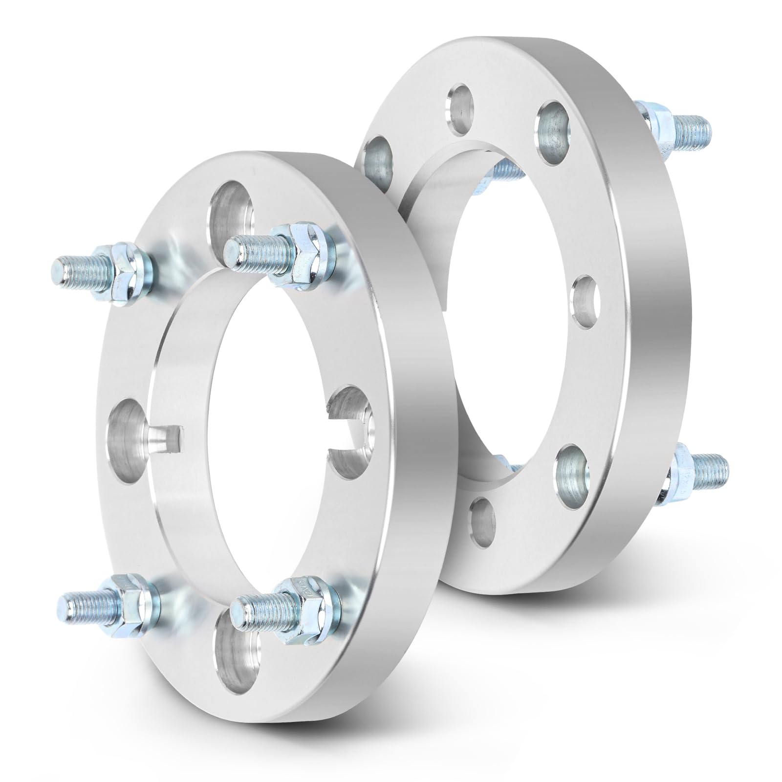 SCITOO 2Pc 4x137/4x156 Wheel Spacers 1 inch for Can-Am/for Kawasaki Silver