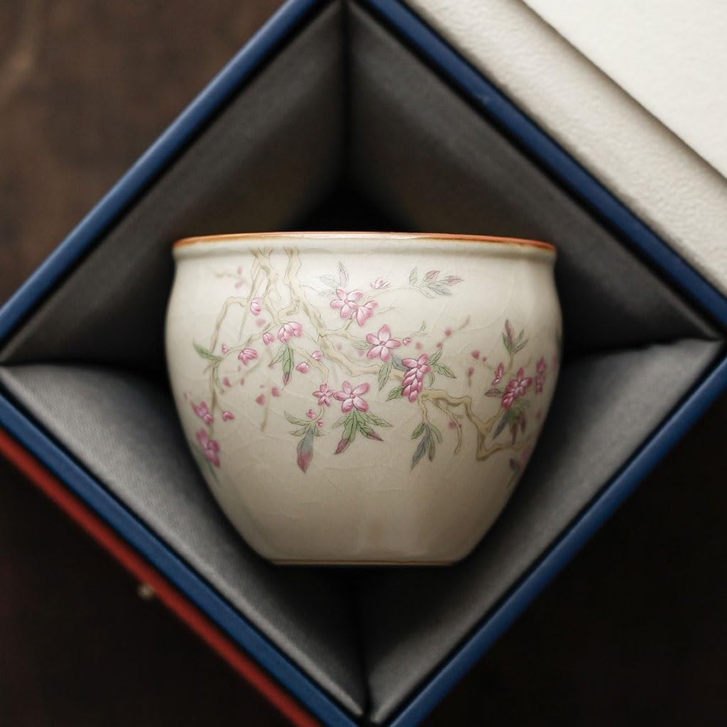 GSOUL Kungfu Tea cup Ceramic Master Cup Jar Home Living Room Tea Brewing Personal Drinking Kung Fu Set Single Small Tea Cups