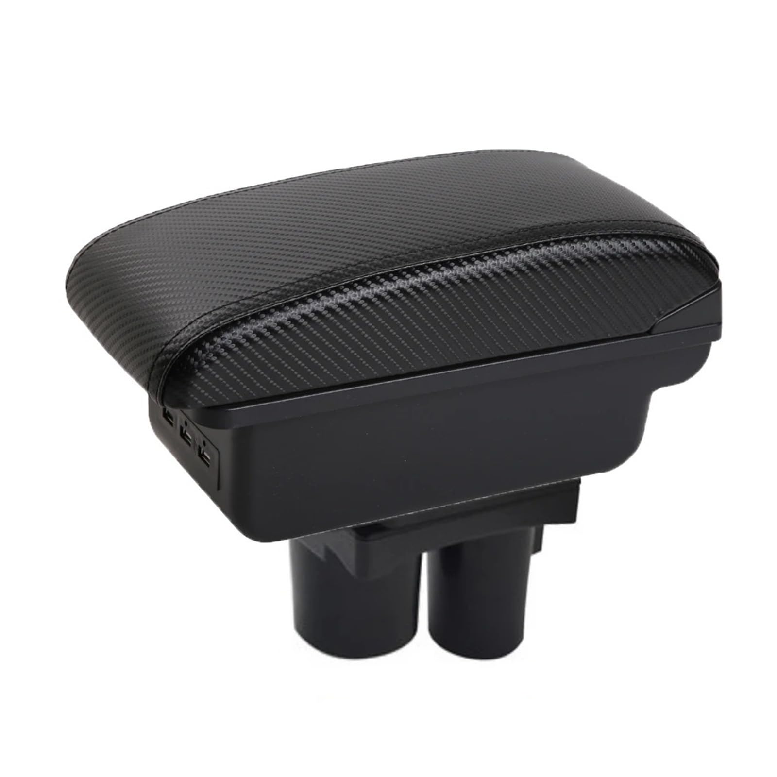Umdjju A-3Usb-Black Line For Citroen For C2 For C3 Central Console Armrest Box Storage Case Car Centre Console Armrest Box(A-3Usb-Black Line)