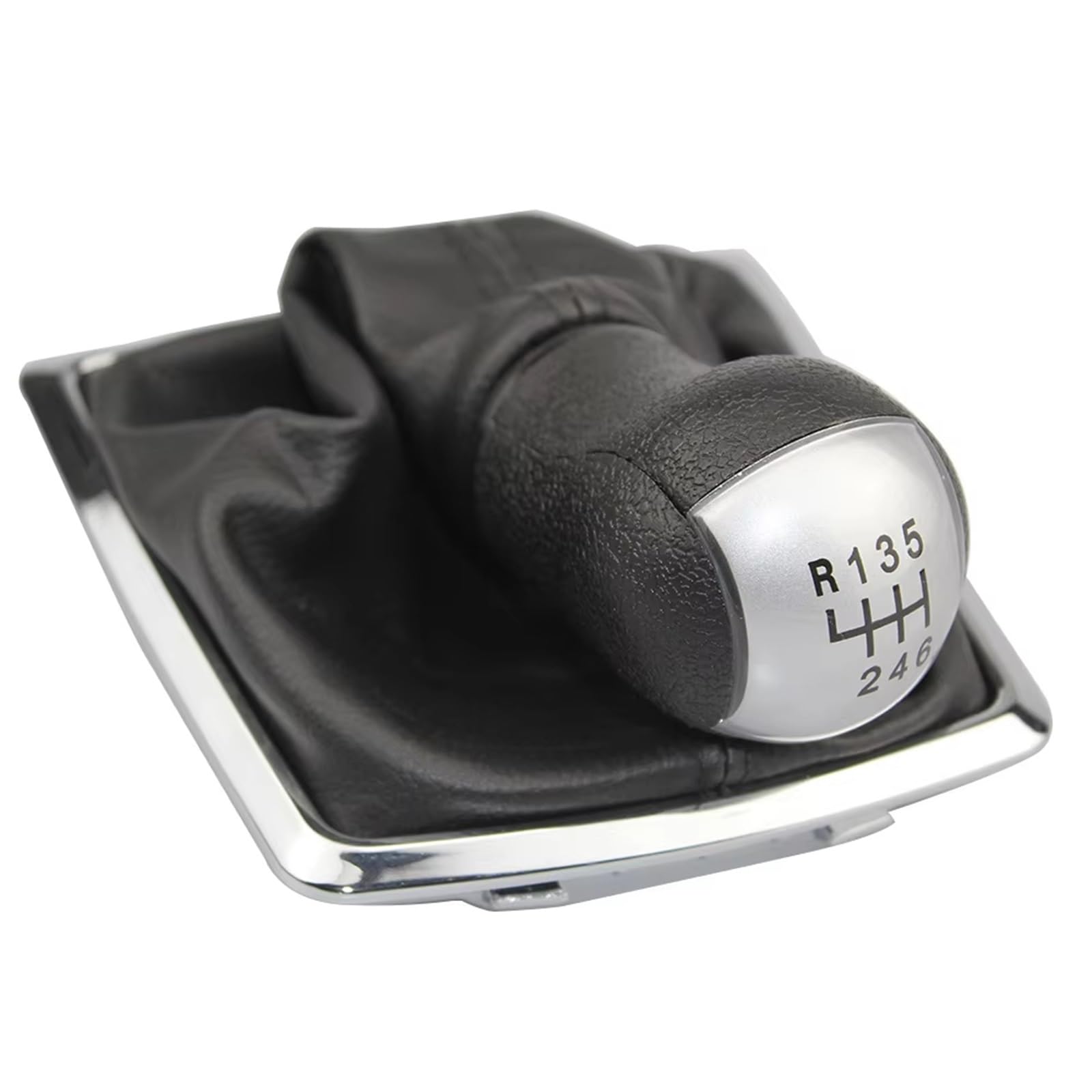EFDDTBHE Compatible with Focus 2 MK2 2005 2006 2007 2008 5 6 Speed Car Gear Shift Knob Lever Stick Boot Cover Gaiter Accessory Shifter Handle(6Speed)