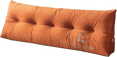 Miniatura 10 de YSUEFIJO Almohada triangular de lectura para reposo de cama cojín grande para cabecera y respaldo almohada de cuña cojín de apoyo de posicionamiento