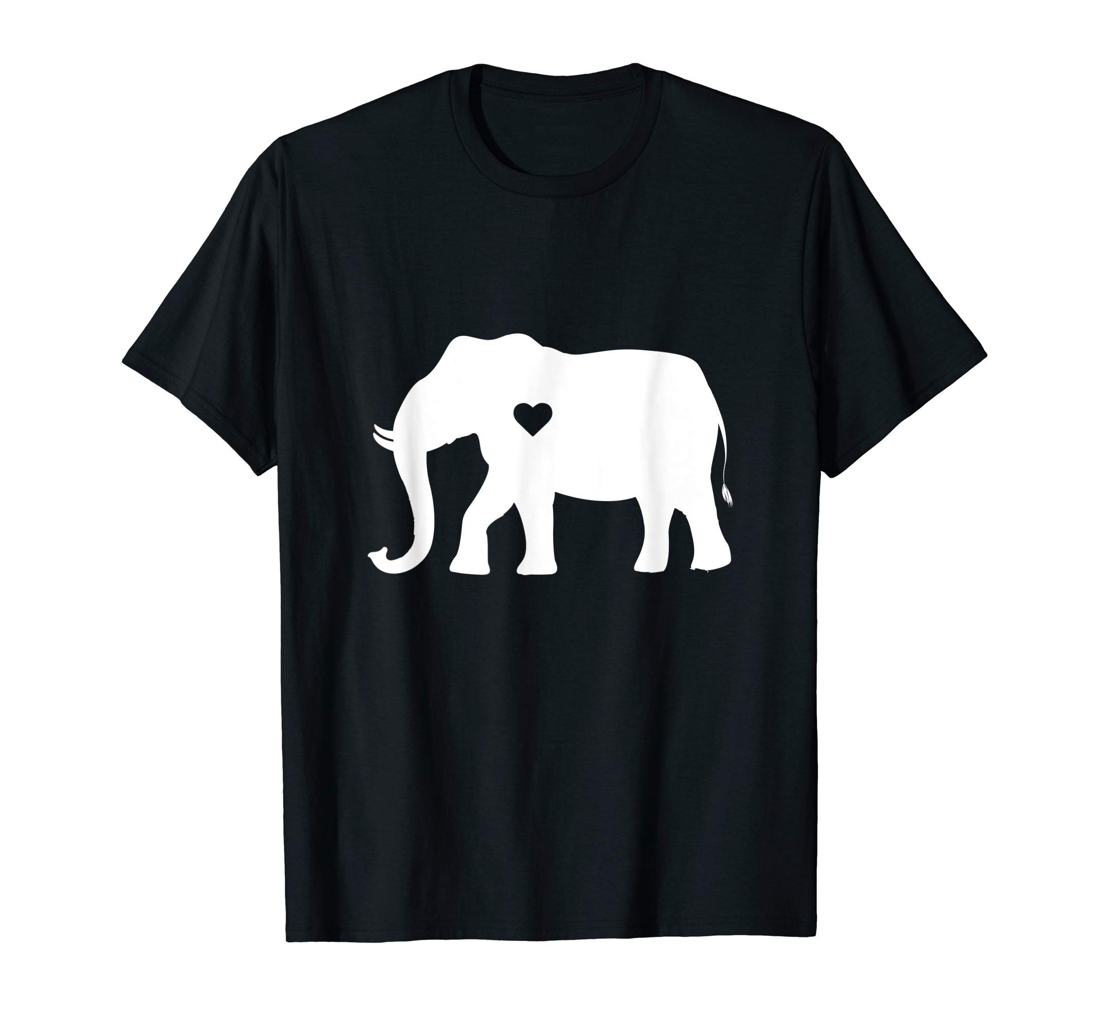Love Elephant Heart Silhouette Gift T-ShirtOEKO-TEX STANDARD 100