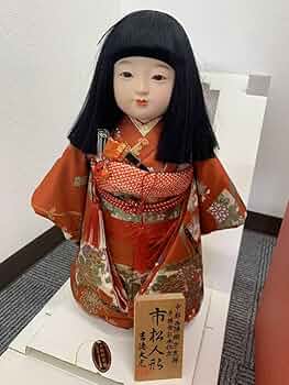 y 【レアもの】市松人形　京都西陣織裂地　吉徳大光　作 y もの市松人形 京都西陣織裂地 吉徳大光 作 日本人形