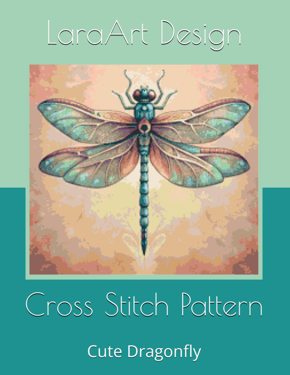 Cross Stitch Pattern: Cute Dragonfly (Animals and floral cross-stitches pattern)