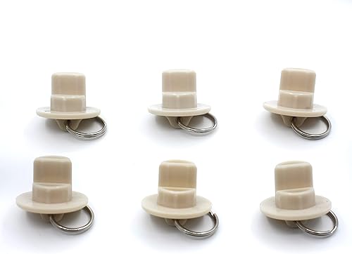 Miniatura 2 de Kit de bungee universal para parasoles opacos y enrollables (beige, 3 pares de tapas)